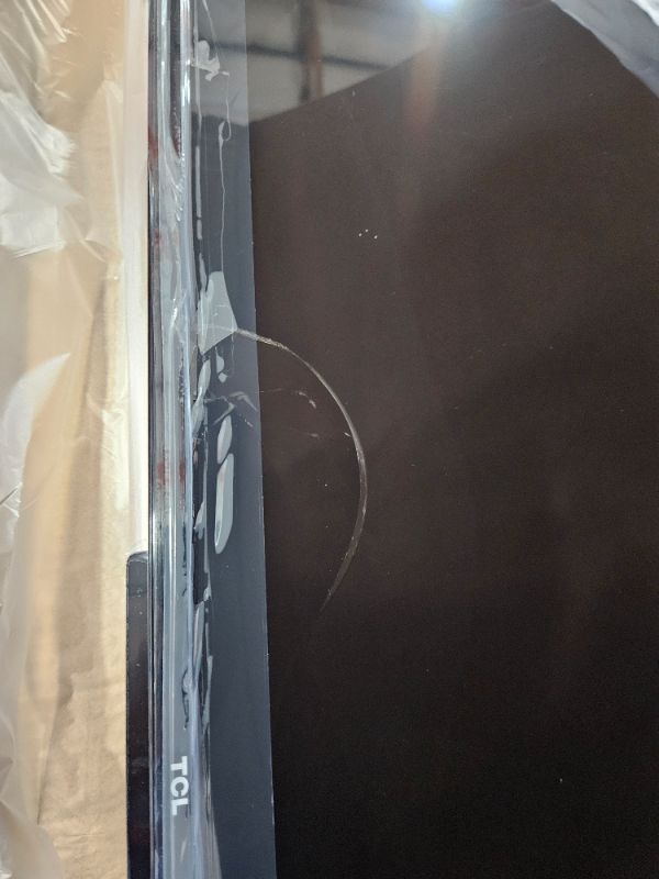 Photo 1 of ** damaged screen, final sale!!!!!TCL 50-Inch Class S5 UHD 4K LED Smart TV with Fire TV (50S551F, 2024 Model), Dolby Vision, HDR PRO+, Dolby Atmos, Alexa Built-in with Voice Remote, Apple AirPlay 2 Compatibility, Streaming Television