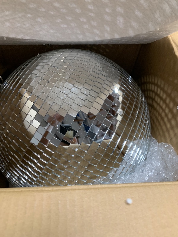 Photo 1 of 10" Mirror Disco Ball Great for a Party or Dj Light Effect Christmas