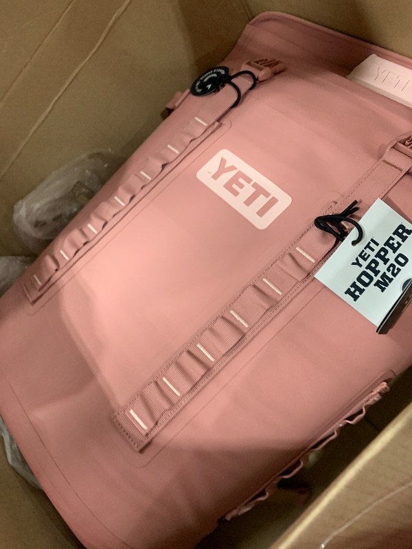 Photo 1 of YETI Hopper M20 Backpack Soft Sided Cooler with MagShield Access, Sandstone Pink