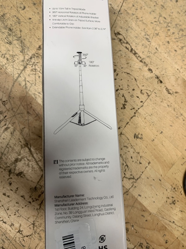 Photo 1 of 
ATUMTEK 1.5 SELFIE STICK TRIPOD WITH BLUETOOTH REMOTE
