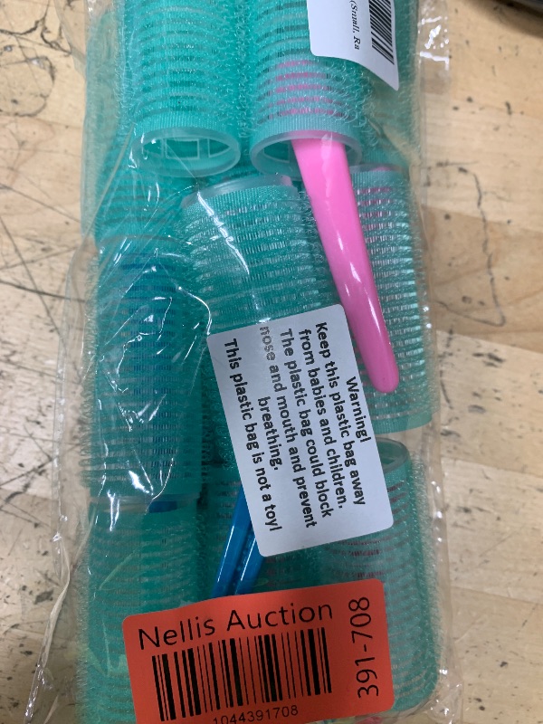 Photo 1 of 12 Piece Hair Roller Set with Clips, Self Grip Hair Rollers Hair Curler for Long Medium Short Hair, Random Color (2.5cm)