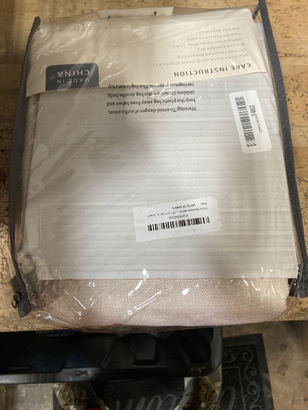 Photo 1 of 100% Blackout Shield Linen Blackout Curtains for Bedroom 84 Inches Long, Back Tab/Rod Pocket Living Room Drapes, Thermal Insulated Blackout Curtains 2 Panels Set, 50" W x 84" L, Cream