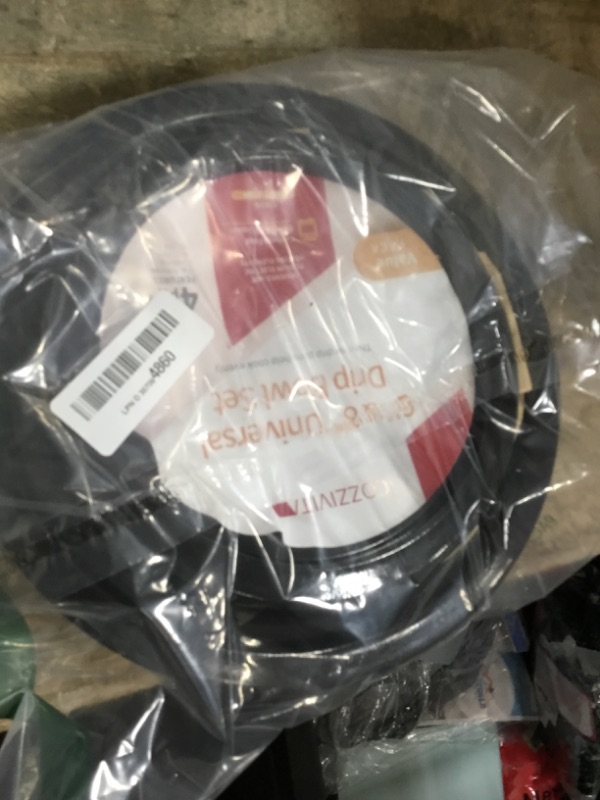 Photo 1 of 4 Pack Black Cooktop Drip Pans, Compatible with GE Hotpoint Stove. Include 2 Pcs 6'' Range Replacement Drip Pans and 2 Pcs 8 '' Burner Drip Pans for Electric Stove Top
