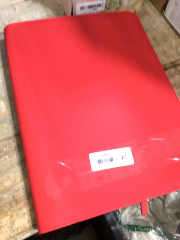 Photo 1 of 9 Pocket Zipper Card Binder, Fabmaker 360 Trading Card Holder Book, Premium PU Cover Zip Binder for Cards, Durable Side Loading Card Folders Album for MTG, TCG, Game Cards, Sports Cards, Red