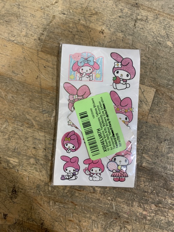 Photo 1 of 10 Sheets Sanrio Temporary Tattoos Stickers for Kids Hello Kitty MyMelody Kuromi Temporary Tattoos Stickers Cute Cartoon Birthday Themed Party Supplies Decoration Favors Cartoon Sticker for Kids Teens