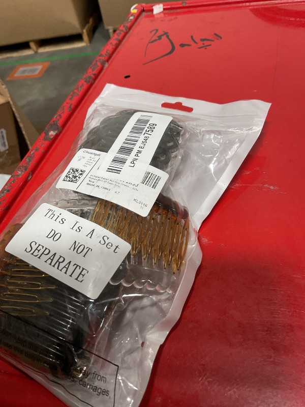 Photo 1 of 24 Pieces French Hair Side Combs Set Plastic Twist Comb Hair Clip Combs Accessories for Girls Women (9/11 /23 Teeth Side)