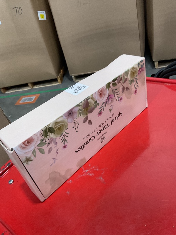 Photo 1 of 10 Inch Cream Spiral Taper Candles for Home Decoration, 12 Pack Candy-Color Candlesticks for Dinner Party Wedding Holiday