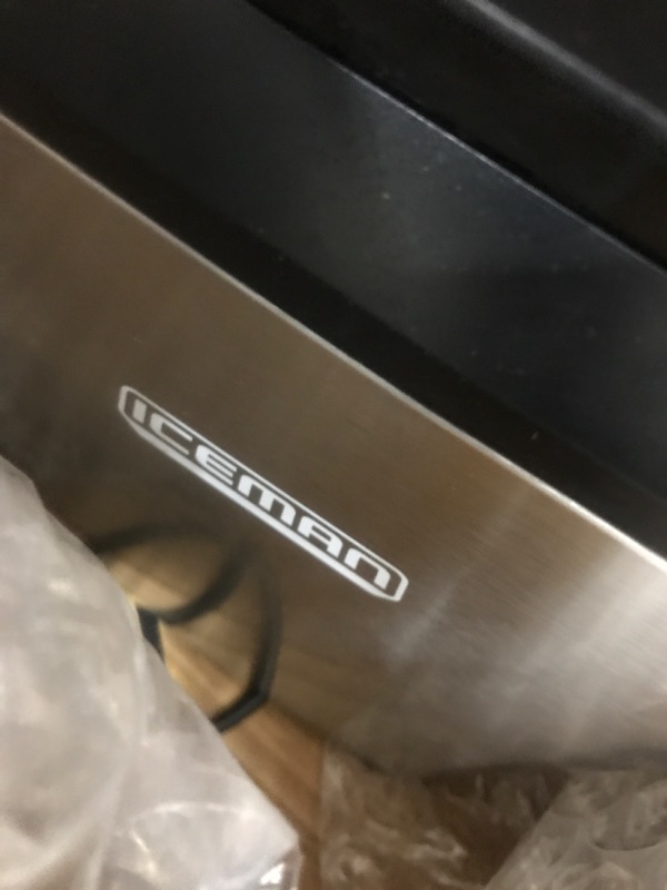 Photo 1 of ***PARTS ONLY***

Iceman Countertop Nugget Ice Maker – Pebble Ice Machine, Soft Chewable Pellets in 20 Min, 26Lbs/24H, 3lb. Capacity, Waterline-Compatible, Self-Cleaning, Stainless-Steel + Scoop