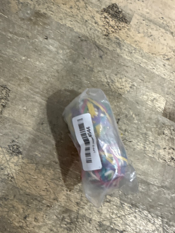 Photo 1 of 2 Pack Coloured Rubber Bands, Elastic Stretchable Band Ball Document Organizing for Office, Home, 300 Pieces