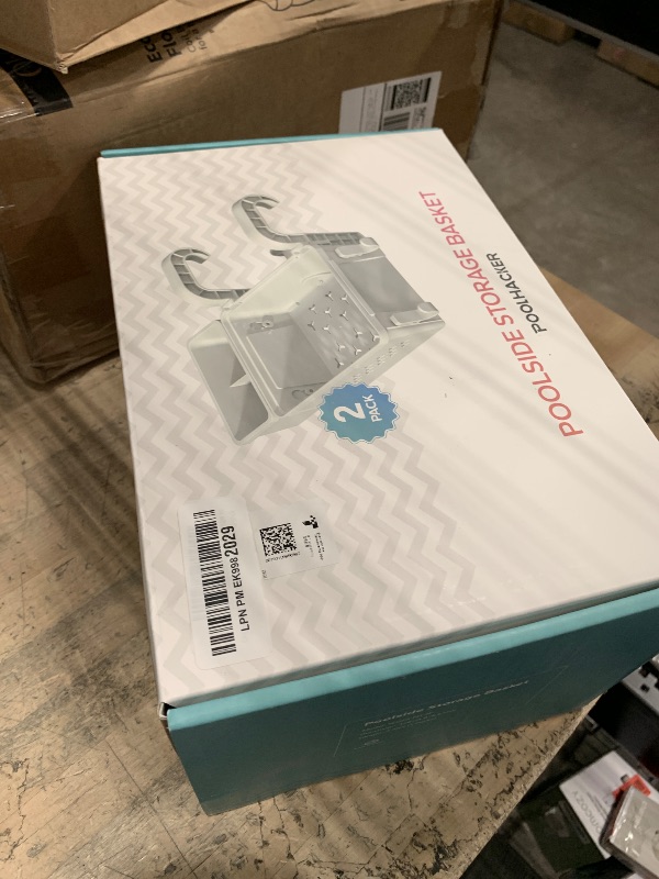 Photo 1 of [PATENTED] POOLHACKER 2025 Upgrade 2 Sets Poolside Storage Basket - Original Above Ground Pool Accessories, Swimming Pool Storage Basket with Pool Cup Holder, Poolside Storage to Organize Cup Towel