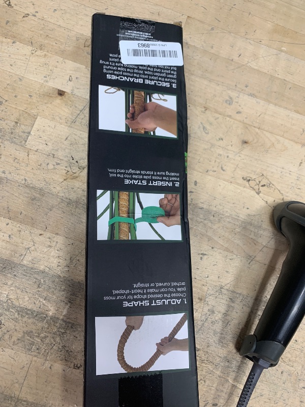 Photo 1 of 2 Pack 28'' Bendable Moss Pole Monstera Plant Support for Climbing Indoor Plants - Stakes for Potted Climbers - Tall Sticks Indoor Trellis for Houseplants - Accessories for Monstera Pot