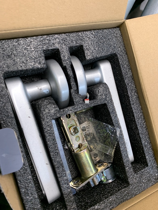 Photo 1 of ***stock photo for reference***Fingerprint Door Lock – Smart Door Knob with Keypad & App Control, keyless Entry Door Handle, 4-in-1 Biometric Smart Lock Handle for Front Door, Bedroom, Home, Office (Black)