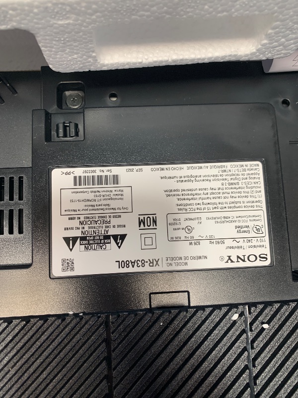 Photo 1 of ***SCREEN IS CRACKED*** Sony OLED 83 inch BRAVIA XR A80L Series 4K Ultra HD TV: Smart Google TV with Dolby Vision HDR and Exclusive Gaming Features for The PlayStation® 5 XR83A80L- 2023 Model,Black