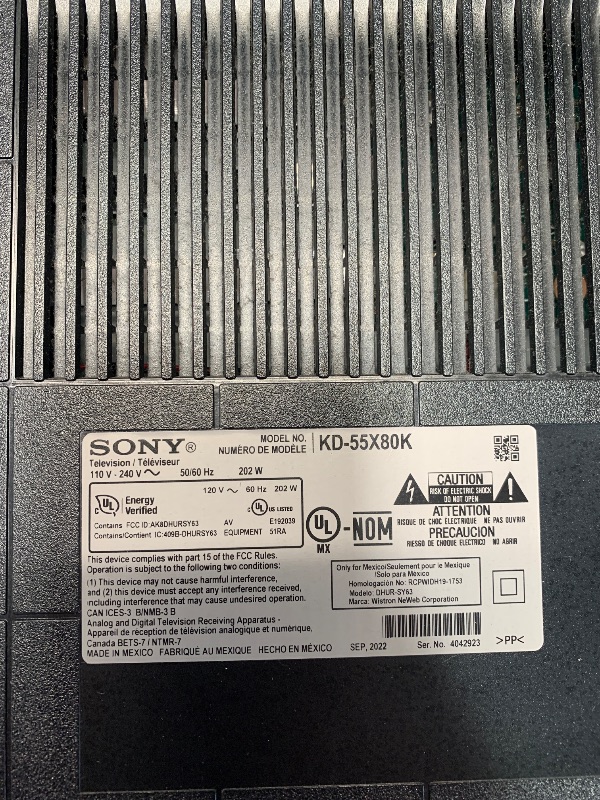 Photo 1 of ***CRACKED SCREEN***Sony 55-Inch 4K Ultra HD BRAVIA 3 LED Smart TV with Google TV, LED Flat Screen, Dolby Vision HDR, Google TV, Exclusive PS5 Features, (K-55S30)