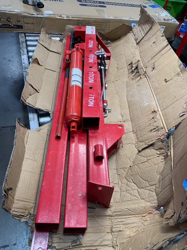 Photo 1 of ****PARTS ONLY***GarveeTech 2 Ton Engine Hoist, Folding Cherry Picker Engine Hoist with Lever and 6 Casters, Heavy Duty Hydraulic Shop Crane, Engine Crane Lifter for Workshops Garage Warehouse, Red