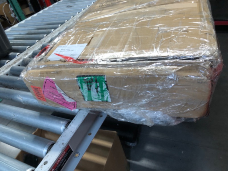Photo 1 of ***DAMAGED - HEADBOARD SLASHED - INCOMPLETE - PARTS ONLY - SEE PICTURES***
Novilla King Size Bed Frame with Adjustable Headboard Platform King Bed Frame Linen Fabric Upholstered Headboard, No Box Spring Needed, Noise-Free, Wooden Slats Support, Easy Assem