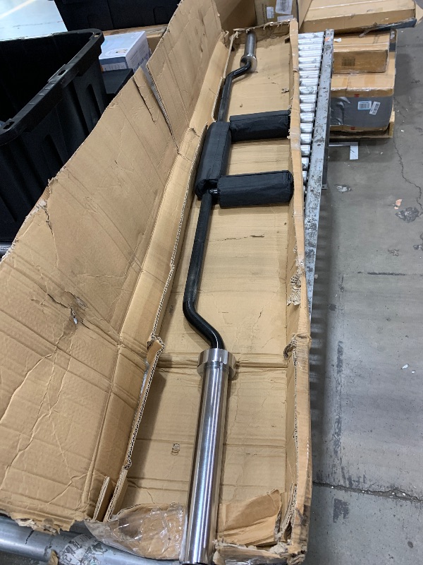 Photo 1 of ***JUST BAR NO WEIGHT PLATES***E.T.ENERGIC 7FT Safety Squat Bar Load 700LBS, 2" Sleeve Olympic Barbell with Comfortable Neck Pad, ideal for Free Weights Strength Training