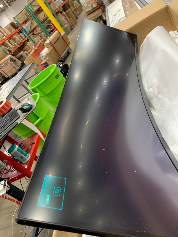 Photo 1 of *********************Screen cracked on right side of monitor**********************
Samsung 49” Business Curved Ultrawide Dual QHD Computer Monitor, USB-C, DisplayPort, HDMI, 120Hz, VESA DisplayHDR 400, Built-in Speakers, Height Adjustable Stand, Eye Care,