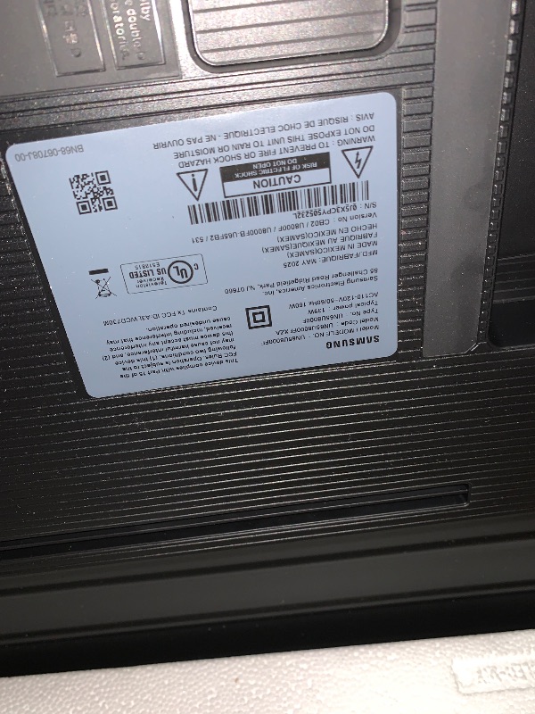 Photo 1 of ***DAMGED SCREEN***Samsung 65-Inch Class Crystal UHD U8000F 4K Smart TV (2025 Model) Endless Free Content, Crystal Processor 4K, MetalStream Design, Knox Security, Alexa Built-in