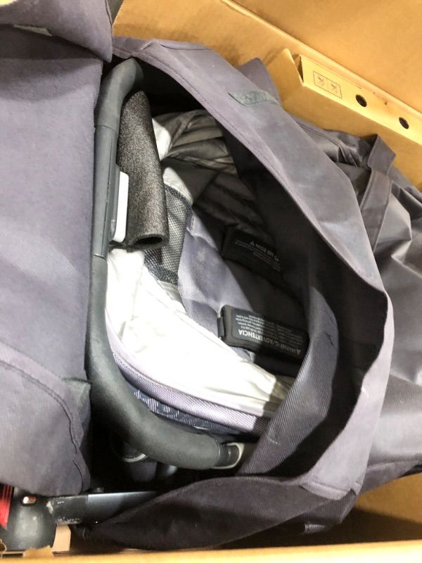 Photo 1 of ****PARTS ONLY***UPPAbaby Vista V3 Stroller - Full-Size Single-to-Double Stroller System - Toddler Seat, Bug Shield, Rain Shield, and Storage Bag Included - Noa (Navy/Carbon Frame/Saddle Leather)