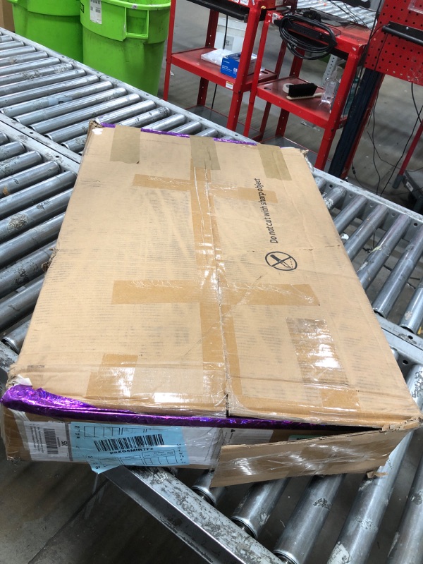 Photo 1 of ***PARTS ONLY***YITAHOME LED Coffee Table with Storage, Modern Coffee Tables for Living Room, High Glossy LED Coffee Table with Open Display Shelf & Sliding 4 Drawers, Rectangular Small Center Table, White