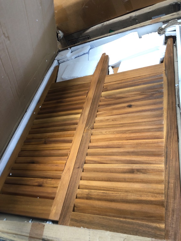 Photo 1 of ********PARTIAL SET ******** Christopher Knight Home Dessa Outdoor Cabinet, Acacia Wood Storage Cabinet, Garden Stool Shed with 4 Shelves, Tools Organizer with 2 Doors for Backyard Garden Balcony, 61.80" Tall Storage Shed, Teak