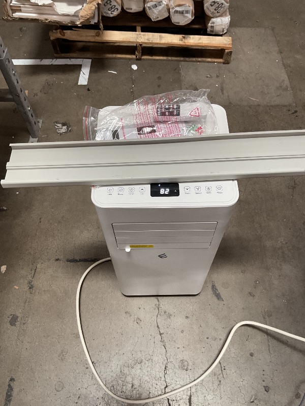 Photo 1 of 10,000 BTU Portable Air Conditioner, 3-in-1 AC Unit for 450 Sq.Ft Rooms With Drainage-Free Cooling, Dehumidification & Fan Modes, Includes Remote Control, 24H Timer & Window Kit for Bedroom