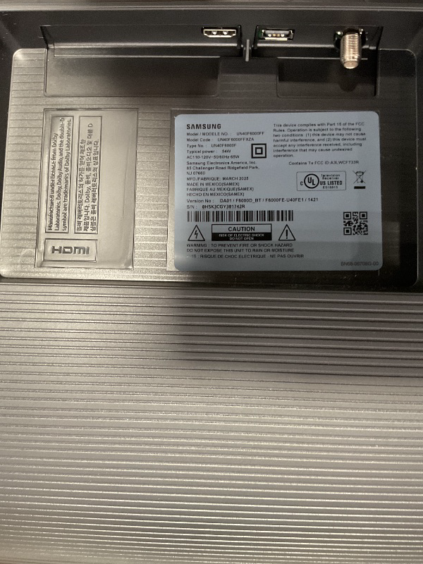 Photo 1 of ***DAMAGED SCREEN***SAMSUNG 40-Inch Class Full HD F6000 Smart TV (2025 Model) HDR, Object Tracking Sound Lite, Knox Security, One UI Tizen, Smart TV