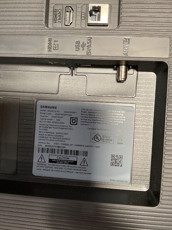 Photo 1 of ***DAMAGED SCREEN***SAMSUNG 40-Inch Class Full HD F6000 Smart TV (2025 Model) HDR, Object Tracking Sound Lite, Knox Security, One UI Tizen, Smart TV