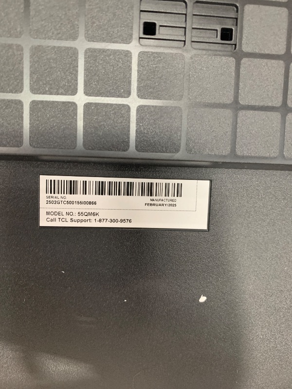 Photo 1 of ***DAMAGED SCREEN***TCL 55-Inch Class QM6K Series QD-Mini LED 4K UHD Google Smart TV Best Value Mini-LED TV - QLED, 144hz, 240hz Gaming Rate, High Contrast Screen, Onkyo Audio, Dolby Atmos (55QM6K, 2025 Model)