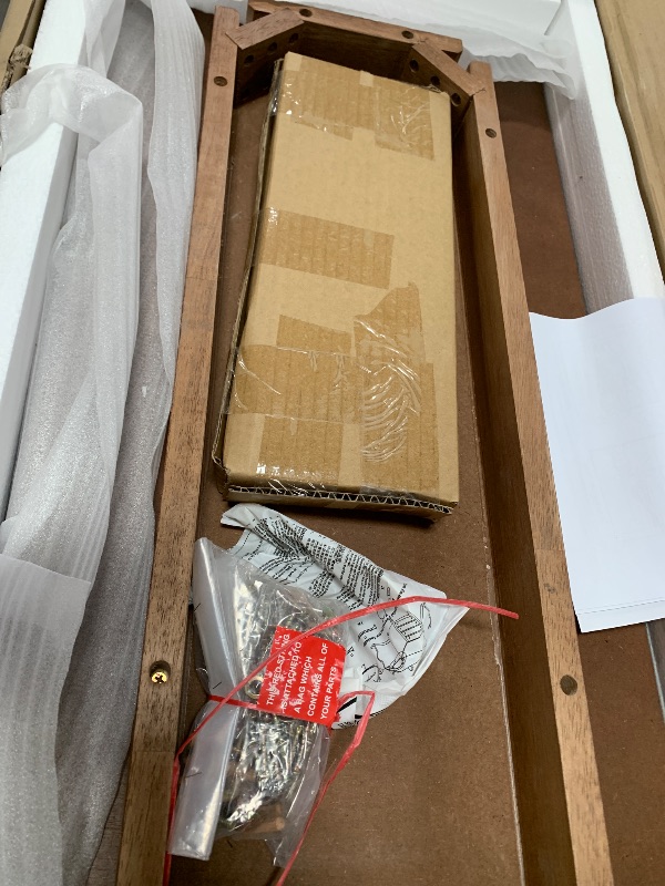 Photo 1 of ***INCOMPLETE MISSING BOX***Furnihold Rattan Dresser for Bedroom 47.3''W 6 Drawer Dresser Modern Dressers & Chests Wood Natural Dresser Beside Table for Living Room, Hallway
