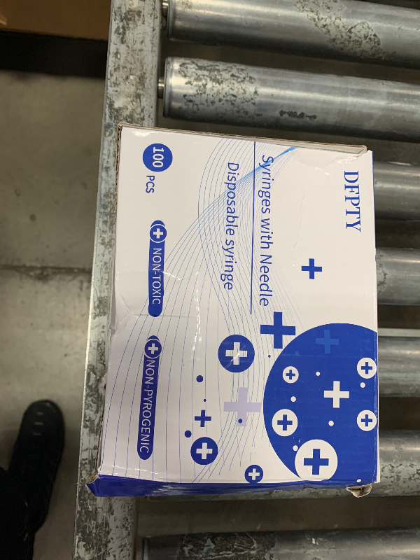 Photo 1 of 100 Pack Disposable Sterile Supplies 1ml Syringe with Needle,25Ga 1inch Needle and Syringe,Individual Package. (100)