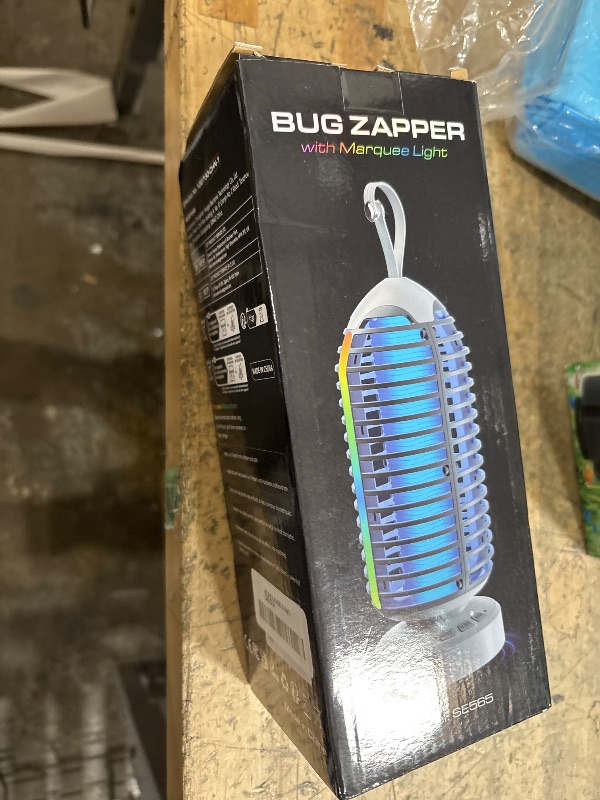 Photo 1 of Bug Zapper Outdoor Indoor, 3000V Electric Mosquito Zapper with 4000mAh Rechargeable Battery, Waterproof Mosquito Killer, 3-in-1 Marqueen Light, Camping Lantern & Fly Zappers for Home, Patio, Garden