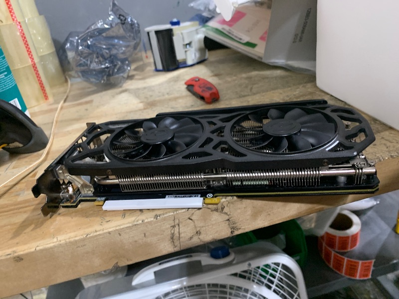 Photo 1 of ($299.99) (UNTESTED) (SIGNS OF USE) (MISSING ALL ACCESSORIES) EVGA GeForce GTX 1080 Ti SC Black Edition Gaming, 11GB GDDR5X, iCX Cooler & LED, Optimized Airflow Design, Interlaced Pin Fin Graphics Card 11G-P4-6393-KR (Renewed)
