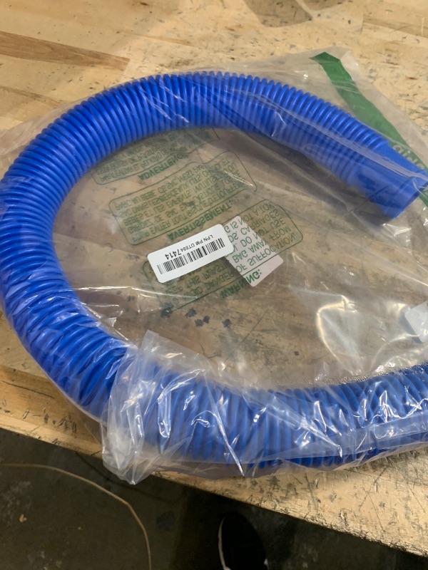 Photo 1 of 1-1/2" ×3ft Pool Skimmer Hose Replacement for Intex Above Ground Pool Compatible Summer waves Pools P58150036 (Blue)