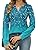 Photo 1 of *SIZE SMALL* * COLOR RADIANT BLUE*  LUYAA Womens Tunic Tops V Neck Long Sleeve T- Shirts Loose Fit Dressy Blouses Business Casual Outfits