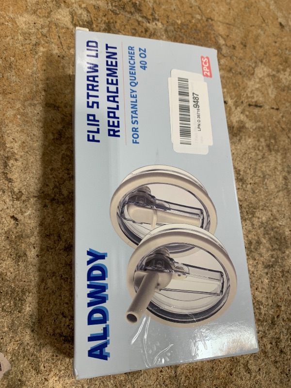 Photo 1 of 2 Pack 40 oz Flip Straw Leak Proof Lid for Stanley H2.0 Quencher, Stanley Lid Replacement 40 oz for Stanley Cup Accessories ProTour, No Spill Proof Straw Cover for Stanley Accessories (Cream & Cream)