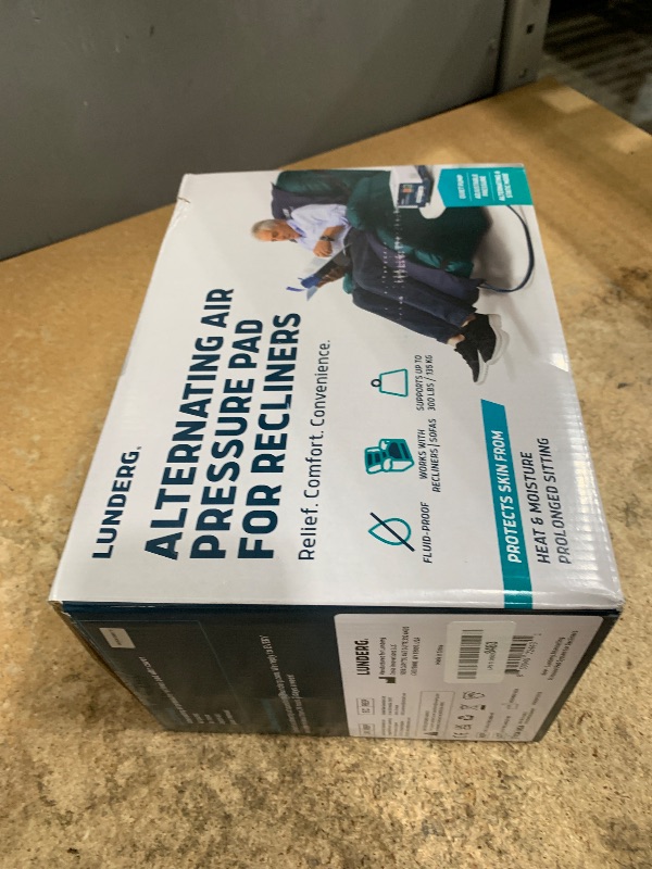 Photo 1 of **PARTIAL SET MISSING ASSEMBLY PIECES** Lunderg Alternating Air Pressure Pad for Recliner Chair - Pressure Relief Cushion Topper for Recliner - Bed Sore Prevention - Includes Medical Grade Mattress Pad, Cover & Quiet Pump - Home or Hospital