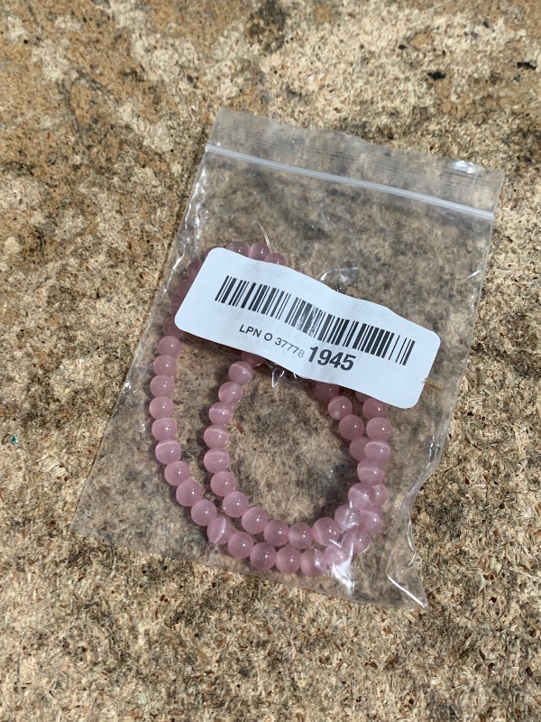 Photo 1 of 6mm Pink Cat Eye Beads Round Semi Precious Gemstone Loose Beads for Jewelry Making (63-66pcs/strand)