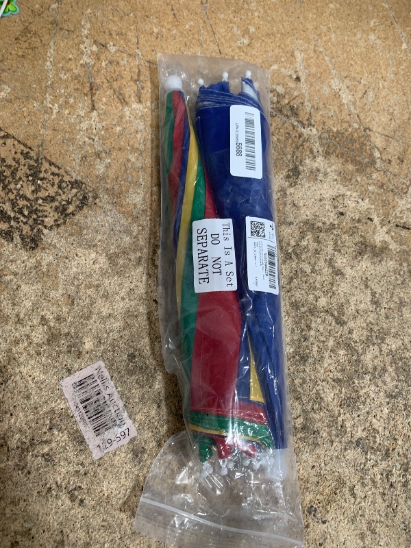 Photo 1 of 3 Pieces Rainbow Umbrella Hats Camouflage Fishing Cap Beach Umbrella Headband(Style B)