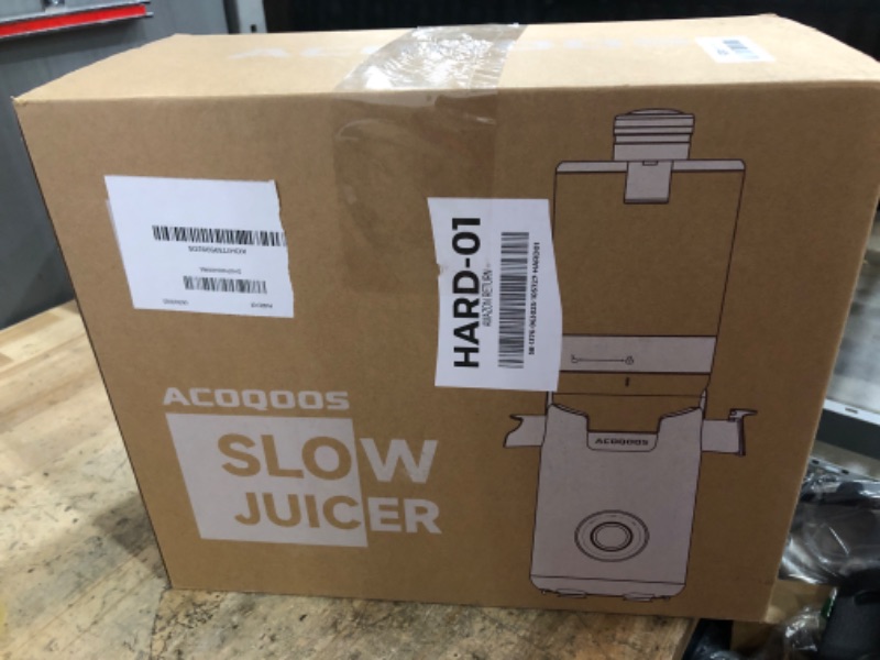 Photo 1 of ACOQOOS Juicer Machines, 5.3" Wide Chute for Whole Fruit and Vegetable,1.8L Auto-Feed Time-Saver, Slow Masticating High Yield, Easy to Clean Cold Press Juicer with 2 Cups