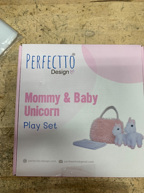 Photo 1 of 
Perfectto Design Unicorn Toy for Girls Age 3-10. 4 PCS Set - Mommy and Baby Stuffed.