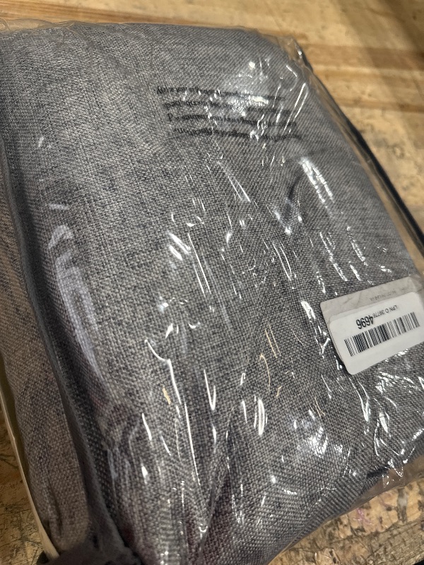 Photo 1 of 100% Blackout Shield Linen Blackout Curtains for Bedroom 90 Inches Long, Back Tab/Rod Pocket Living Room Drapes, Thermal Insulated Blackout Curtains 2 Panels Set, 50" W x 90" L, Darkgray