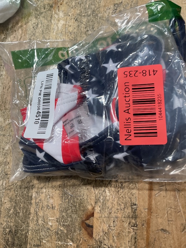 Photo 1 of American Flag Bikinis Swimsuit Bottom for Women 4th of July Patriotic Bikini Swimwear Triangle Red White and Blue Bathing Suit Tie Bottom String Thong