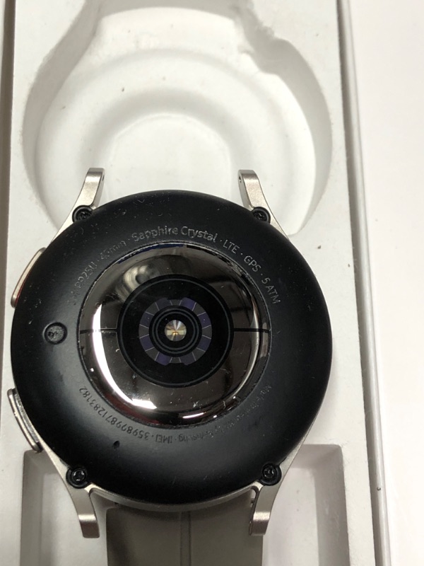 Photo 1 of (used)(see all images) Samsung Galaxy Watch 5 Pro 45mm Smartwatch with GPS, LTE, Sleep Coaching, and Fast Charger - (Renewed)