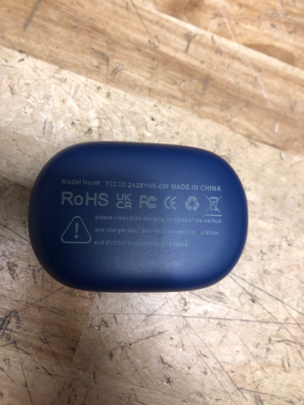 Photo 1 of **SEE NOTES, FINAL SALE NO REFUNDS***Wireless Earbuds Bluetooth 5.3 Headphones Sport, 50H Stereo Ear Buds Dual LED Display, 2025 Bluetooth Earbuds with 4 ENC Noise Canceling Mic, IP7 Waterproof Earphones with Earhooks for Running, Navy