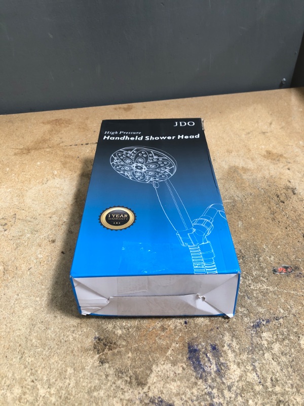 Photo 1 of 6-Setting Shower Head with Handheld, JDO High Pressure Hand held Shower Head, 4.7 Inch Chrome Detachable Showerhead Set with 59 Inch Stainless Steel Hose and Adjustable Showerhead Holder
