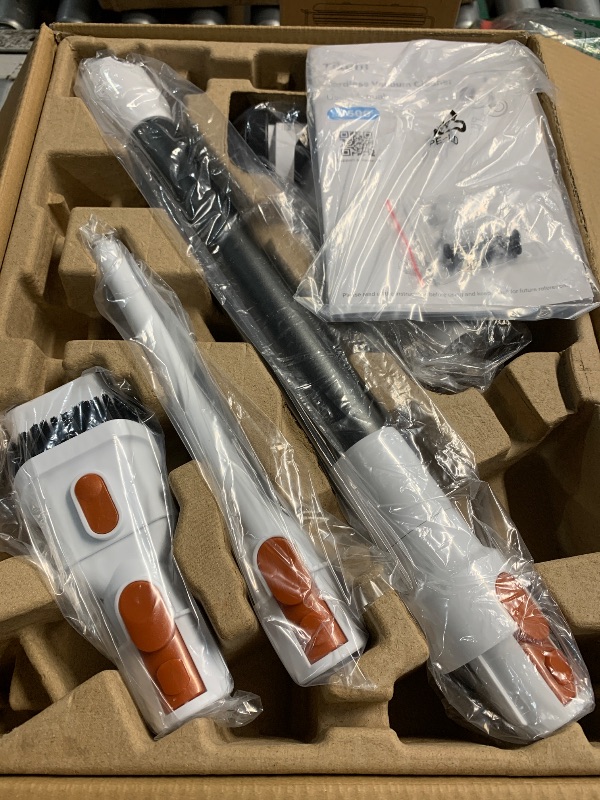 Photo 1 of (used)(see all images) Tikom V500 Cordless Vacuum Cleaner for Home, 40000Pa/450W Stick Vacuum with LED Touch Screen, Charging Wall Dock