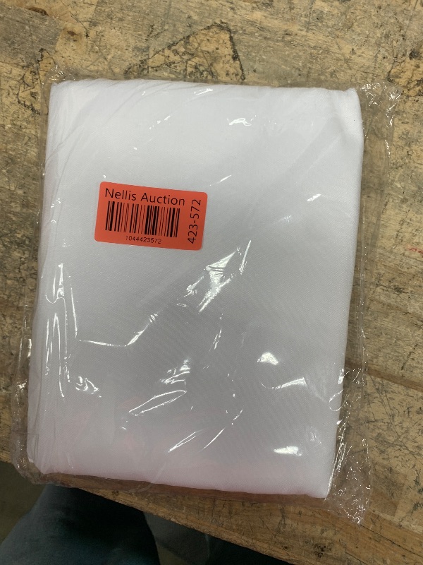 Photo 1 of **Only One** Pureegg Table Cloth - Polyester Table Cloth for Rectangle Table, 60''x84'' Tablecloth, Decorative Tablecloths for Parties, Dinings, Picnics, Washable & Ironable, White, 2 Pack