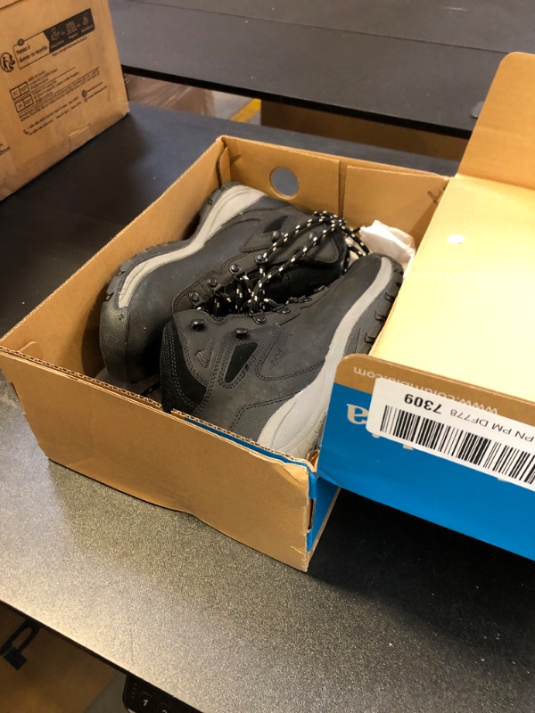 Photo 1 of Columbia Womens Newton Ridge Lightweight Waterproof Hiking Boot, Black/Chalk, 7